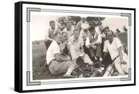 Resting Golfers-null-Framed Stretched Canvas