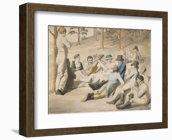 Resting Group in Pichelswerder Near Berlin, 18 August 1812-Johann Heinrich Stuermer-Framed Giclee Print