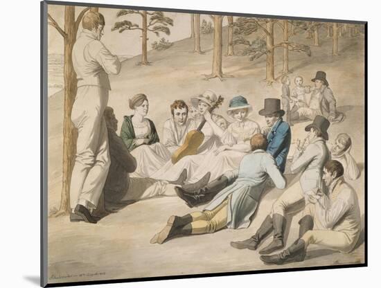 Resting Group in Pichelswerder Near Berlin, 18 August 1812-Johann Heinrich Stuermer-Mounted Giclee Print