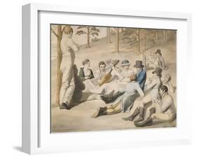 Resting Group in Pichelswerder Near Berlin, 18 August 1812-Johann Heinrich Stuermer-Framed Giclee Print