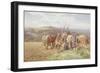 Resting in the Field-Charles James Adams-Framed Giclee Print