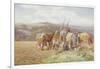 Resting in the Field-Charles James Adams-Framed Giclee Print