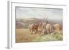 Resting in the Field-Charles James Adams-Framed Giclee Print