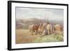 Resting in the Field-Charles James Adams-Framed Giclee Print