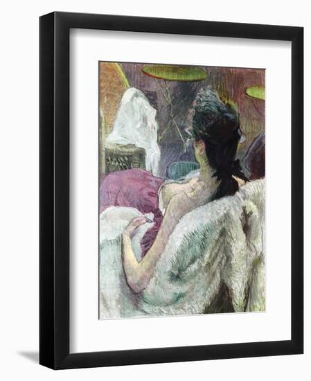 Resting Model-Henri de Toulouse-Lautrec-Framed Art Print