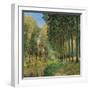 Resting on the Shore of the Brook-Alfred Sisley-Framed Giclee Print