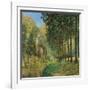 Resting on the Shore of the Brook-Alfred Sisley-Framed Giclee Print