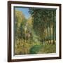 Resting on the Shore of the Brook-Alfred Sisley-Framed Giclee Print