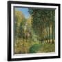 Resting on the Shore of the Brook-Alfred Sisley-Framed Giclee Print