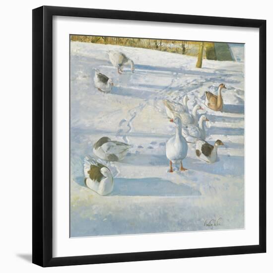 Resting on the Slope-Timothy Easton-Framed Giclee Print