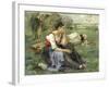 Resting Peasants, 1877-Jules Bastien-Lepage-Framed Giclee Print