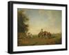 Resting Place of the Arab Horsemen on the Plain, 1870-Eugene Fromentin-Framed Giclee Print