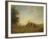 Resting Place of the Arab Horsemen on the Plain, 1870-Eugene Fromentin-Framed Giclee Print