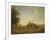 Resting Place of the Arab Horsemen on the Plain, 1870-Eugene Fromentin-Framed Giclee Print