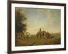 Resting Place of the Arab Horsemen on the Plain, 1870-Eugene Fromentin-Framed Giclee Print