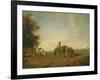 Resting Place of the Arab Horsemen on the Plain, 1870-Eugene Fromentin-Framed Giclee Print