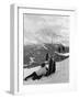 Resting Skiers-null-Framed Photographic Print