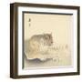 Resting Tiger and Matsuki Heikichi, C. 1900-30-Ohara Koson-Framed Art Print