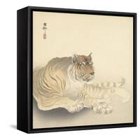 Resting Tiger and Matsuki Heikichi, C. 1900-30-Ohara Koson-Framed Stretched Canvas