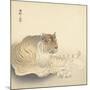 Resting Tiger and Matsuki Heikichi, C. 1900-30-Ohara Koson-Mounted Art Print