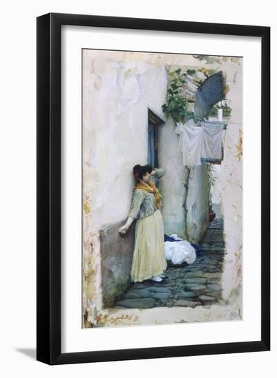 Resting-John William Waterhouse-Framed Premium Giclee Print