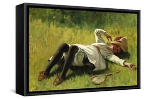 Resting-Charles Payne-Framed Stretched Canvas