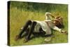 Resting-Charles Payne-Stretched Canvas