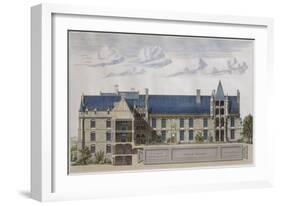 Restoration of Chateau de Chateaudun, illustration from 'Le Moniteur des architectes', engraved by-null-Framed Giclee Print