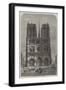 Restoration of Notre Dame, Paris, the Western Facade-Felix Thorigny-Framed Giclee Print