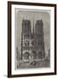 Restoration of Notre Dame, Paris, the Western Facade-Felix Thorigny-Framed Giclee Print