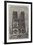 Restoration of Notre Dame, Paris, the Western Facade-Felix Thorigny-Framed Giclee Print