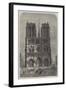 Restoration of Notre Dame, Paris, the Western Facade-Felix Thorigny-Framed Giclee Print