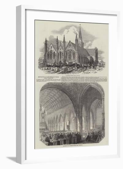 Restoration of Saint Nicholas Church, Great Yarmouth-null-Framed Giclee Print