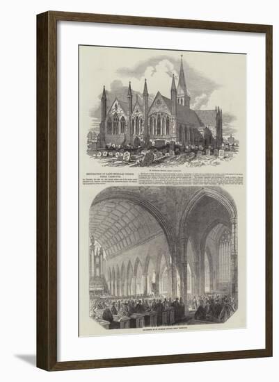 Restoration of Saint Nicholas Church, Great Yarmouth-null-Framed Giclee Print