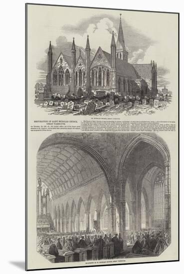 Restoration of Saint Nicholas Church, Great Yarmouth-null-Mounted Giclee Print