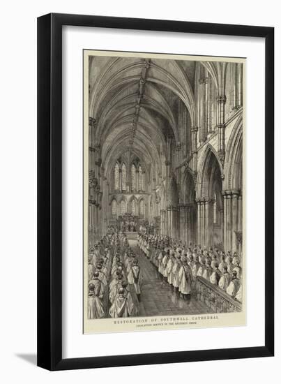 Restoration of Southwell Cathedral-null-Framed Giclee Print