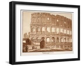 Restoration of the Colosseum from the Side of St. John Lateran, 1833-Agostino Tofanelli-Framed Giclee Print