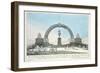 Restoration of the Statue of Henry IV on Pont Neuf, Paris, 25 August 1818-null-Framed Giclee Print