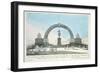 Restoration of the Statue of Henry IV on Pont Neuf, Paris, 25 August 1818-null-Framed Giclee Print