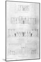 Restoration of the Temple of Ramases II at Thebes, Drawn and Measured by F. Avondale-Frederick Catherwood-Mounted Giclee Print