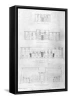 Restoration of the Temple of Ramases II at Thebes, Drawn and Measured by F. Avondale-Frederick Catherwood-Framed Stretched Canvas