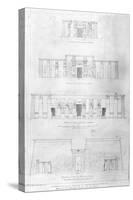 Restoration of the Temple of Ramases II at Thebes, Drawn and Measured by F. Avondale-Frederick Catherwood-Stretched Canvas