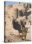 Restoration Work, Arg-E Bam, Bam, Unesco World Heritage Site, Iran, Middle East-David Poole-Stretched Canvas