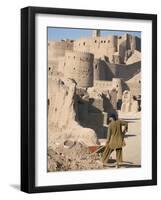 Restoration Work, Arg-E Bam, Bam, Unesco World Heritage Site, Iran, Middle East-David Poole-Framed Photographic Print