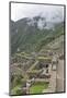 Restoration work at the Inca ruins of Machu Picchu, UNESCO World Heritage Site, Peru, South America-Julio Etchart-Mounted Photographic Print