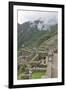 Restoration work at the Inca ruins of Machu Picchu, UNESCO World Heritage Site, Peru, South America-Julio Etchart-Framed Photographic Print