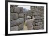 Restoration work at the Inca ruins of Machu Picchu, UNESCO World Heritage Site, Peru, South America-Julio Etchart-Framed Photographic Print