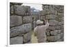 Restoration work at the Inca ruins of Machu Picchu, UNESCO World Heritage Site, Peru, South America-Julio Etchart-Framed Photographic Print