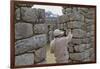 Restoration work at the Inca ruins of Machu Picchu, UNESCO World Heritage Site, Peru, South America-Julio Etchart-Framed Photographic Print