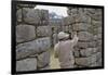 Restoration work at the Inca ruins of Machu Picchu, UNESCO World Heritage Site, Peru, South America-Julio Etchart-Framed Photographic Print